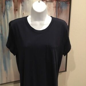 J. Crew Classic Short Sleeve Pocket Tee Dress- Sz M Navy